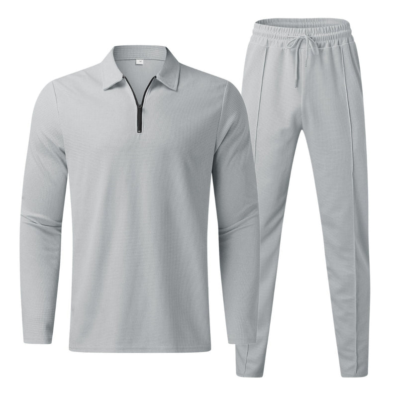 Zayden - Modern trainingspak met ritstop en elastische taillebroek