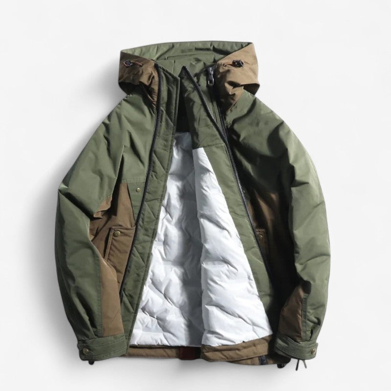 Arden – Gewatteerde jas met capuchon en ritssluiting