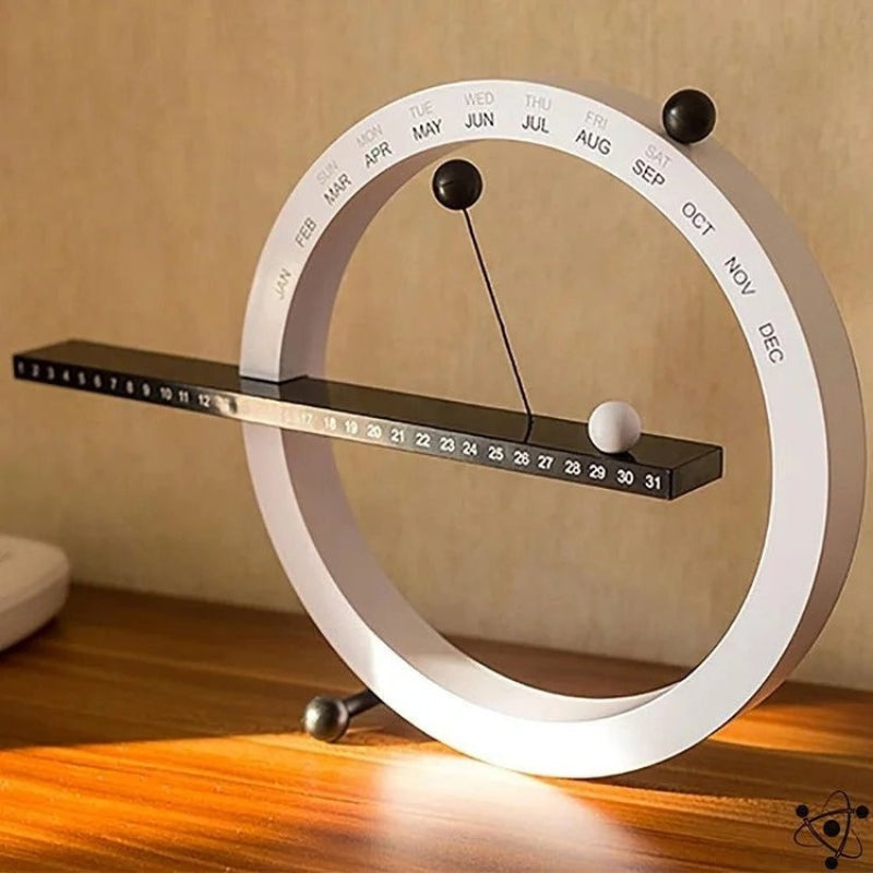 SilentTime – Magnetische Perpetuele Kalender met Stille Quartz Beweging voor Woondecoratie