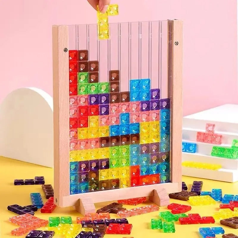PuzzleMatrix – Puzzelbord met blokken en geometrische in elkaar grijpende stukken