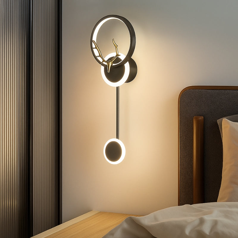 LumiNest – Moderne dubbele wandlamp met strak design en zachte sfeervolle gloed