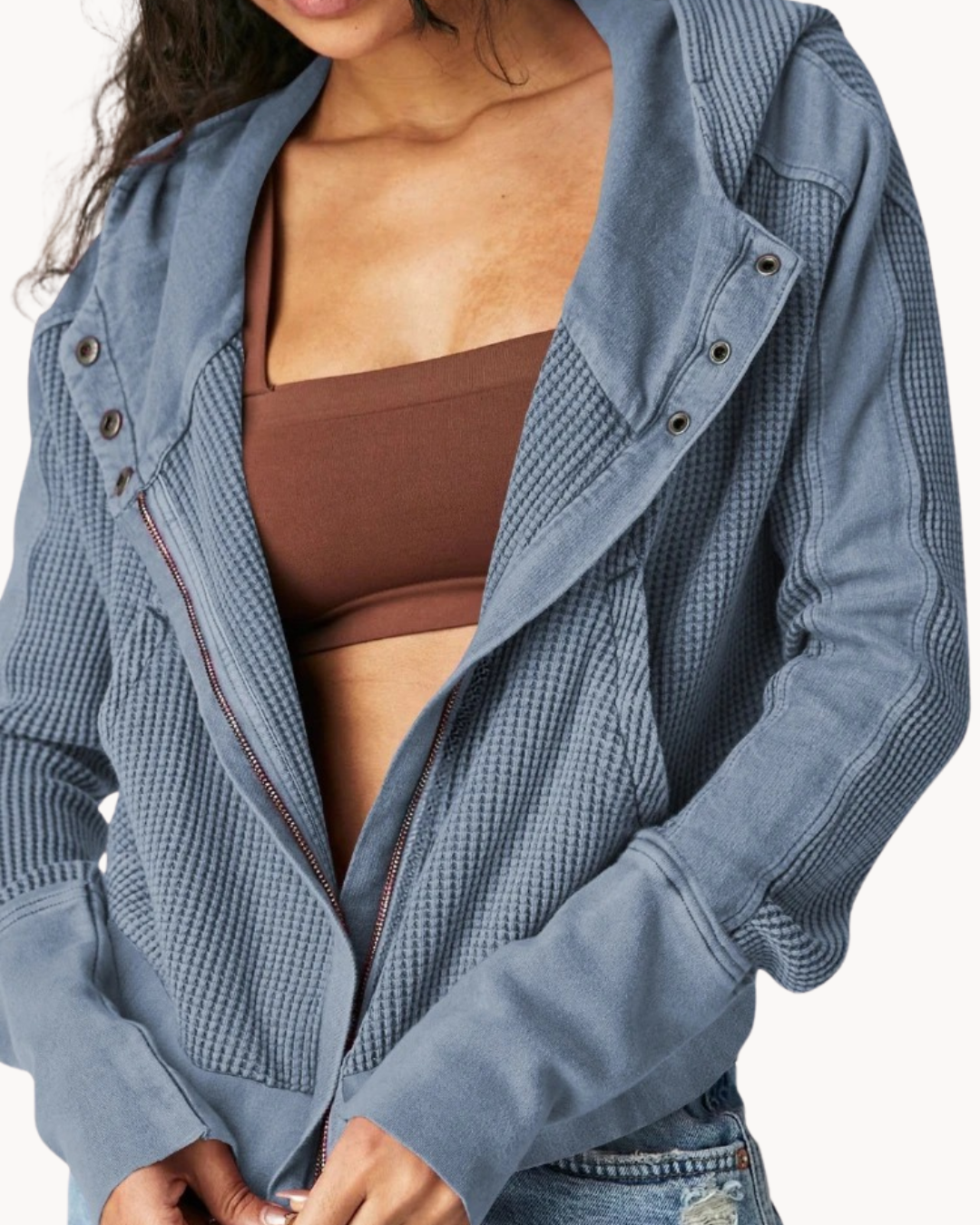 Maxin - Casual jas met capuchon en ritssluiting