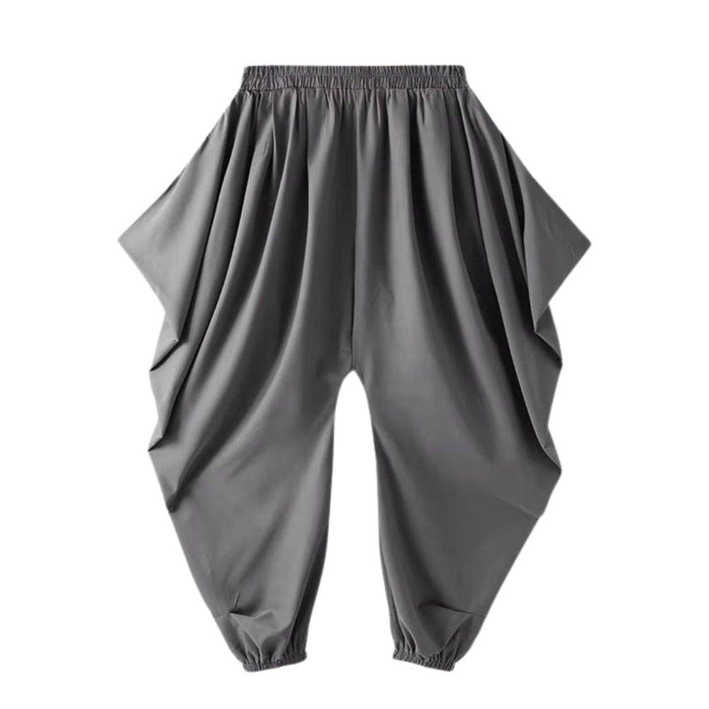 Fletcher - Oversized Draped Broek met zijzakken en verstelbare pasvorm