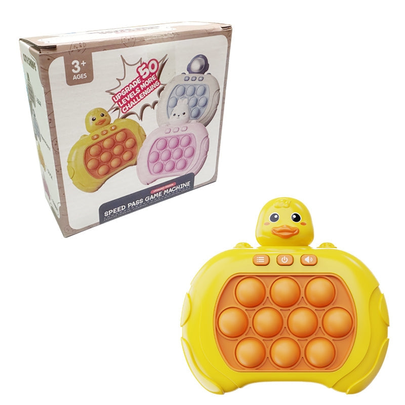PopSpark – Draagbare bubbelspelconsole met oplichtende knoppen en pop-it-indeling