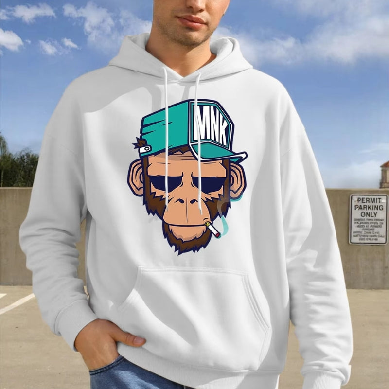 Alex - Hoodie met Lange Mouwen Zakjes en Geribd Detail