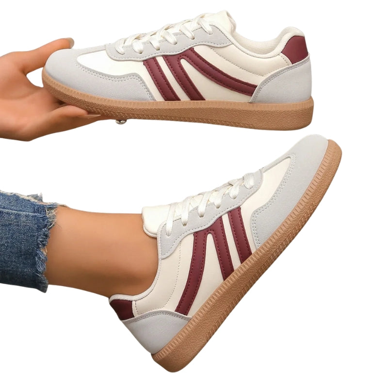 Maya – Vetersneakers met Luipaardprint en Ronde Teen