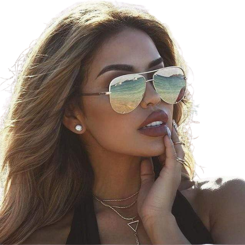 SkyShade – Aviator Zonnebril met Metalen Frame en Krasbestendige Lenzen