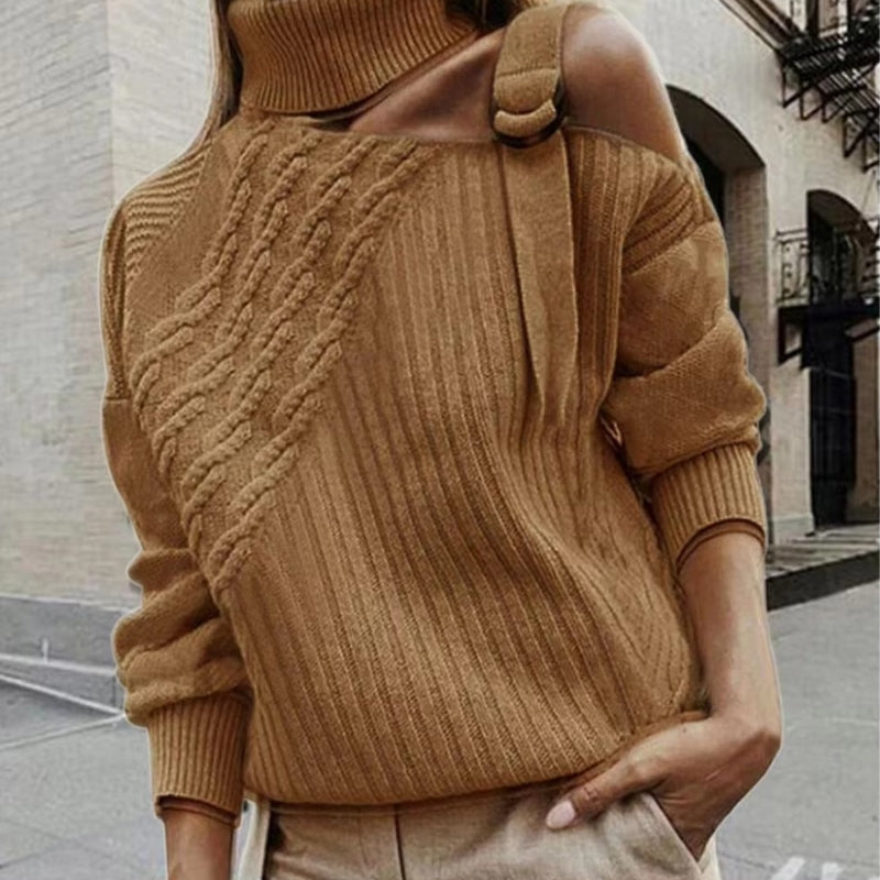 Julia – Lange Mouw Coltrui met Gespdetail