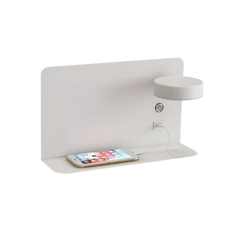 DazzleShelf – Minimalistische Oplaadbare Nachtlamp met Plank en USB Oplaadpoort