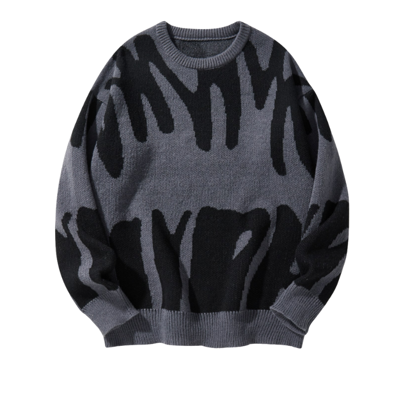 Edward – Trui met lange mouwen en moderne print