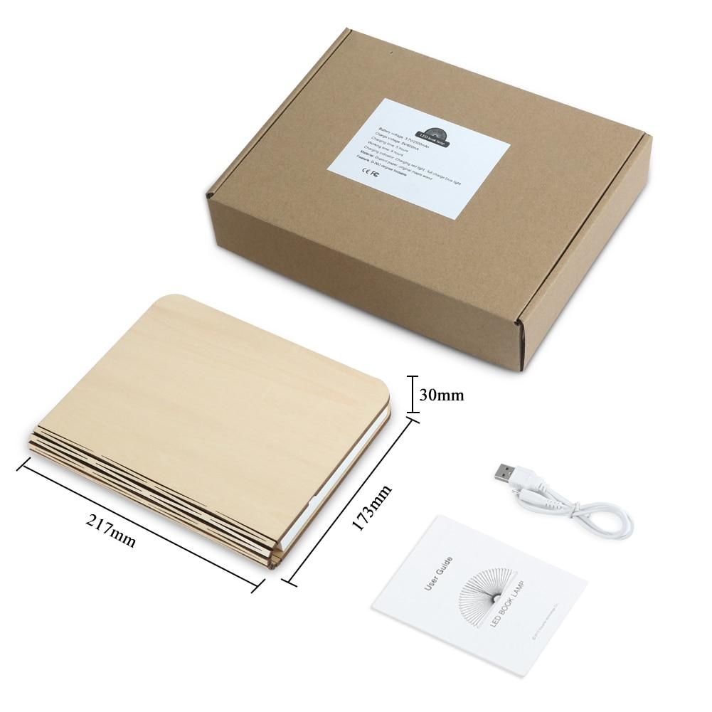 LumiBook - Boekvormige LED-lamp met oplaadbare batterij