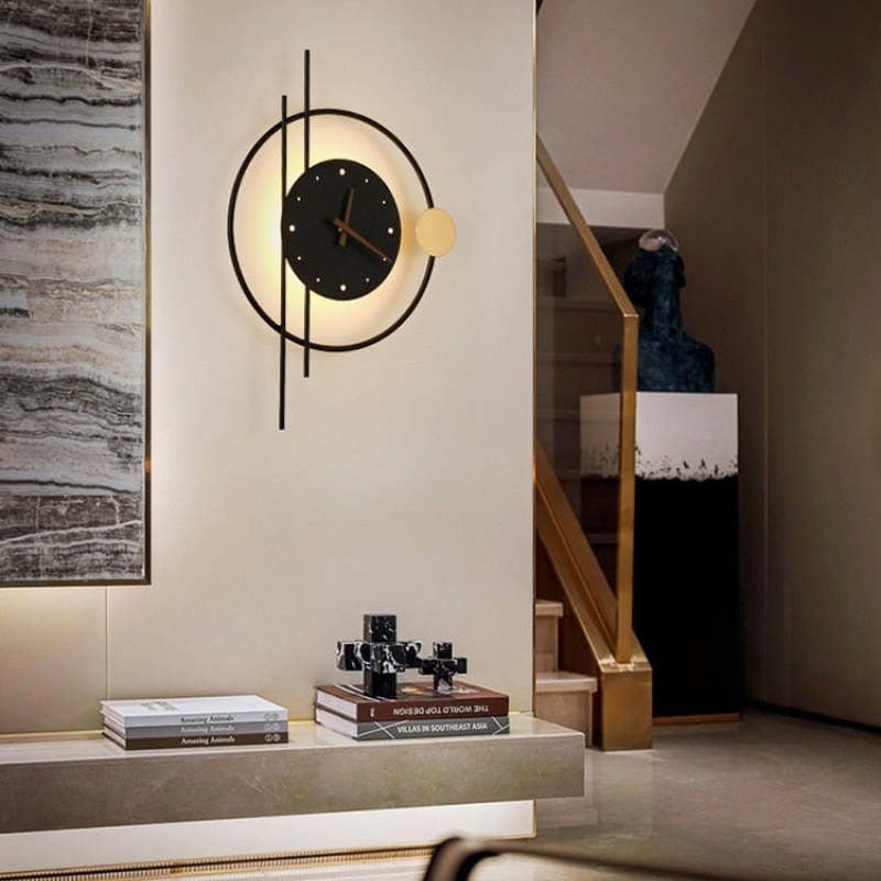 LumiTime - LED Wandklok met Modern Verlichtingsontwerp