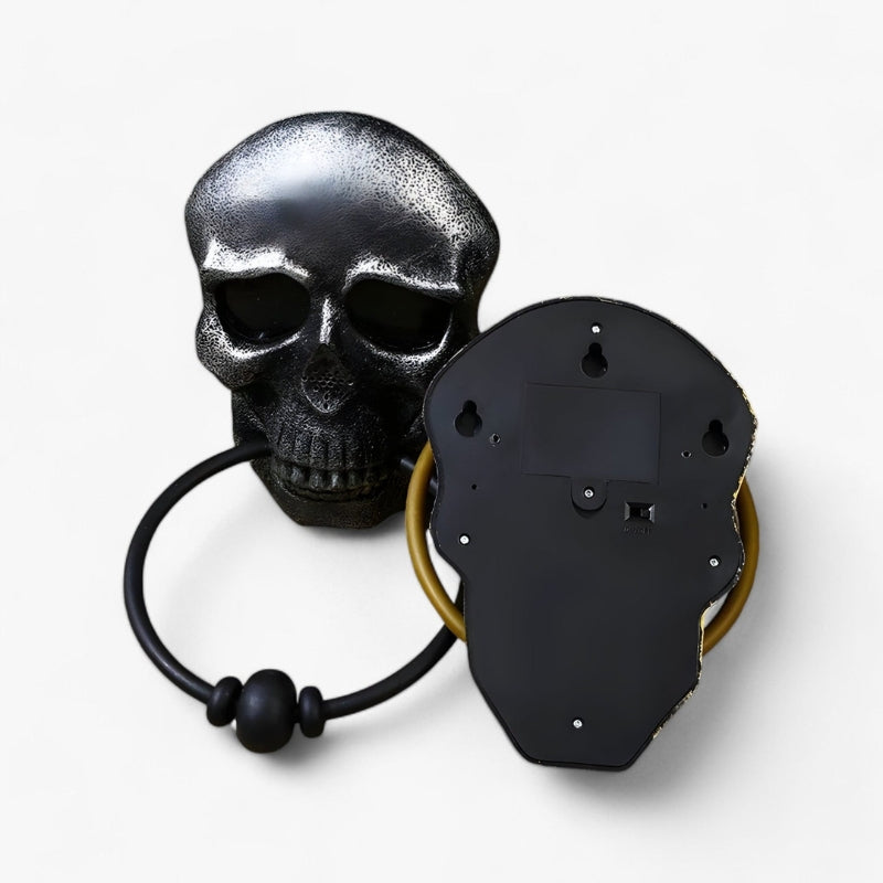 SkullGaze – Klassieke gotische schedel deurklopper met decoratieve ring