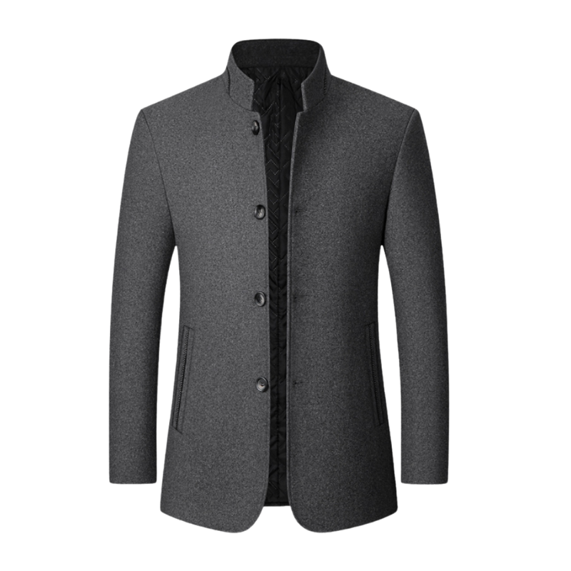 Edward – Blazer met lange mouwen knoopsluiting en voorzakken