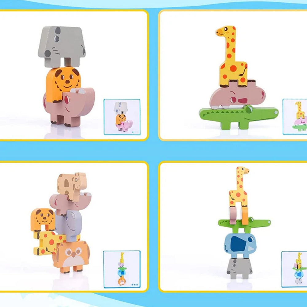 TotemPets - Dierenstapelspel met uitdagingskaarten en leuk balansspel