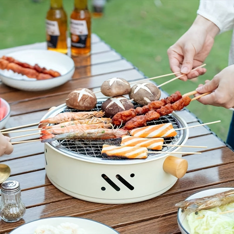 GrillMate – Draagbare BBQ Grill met Anti aanbaklaag en Gemakkelijke Draaggrepen