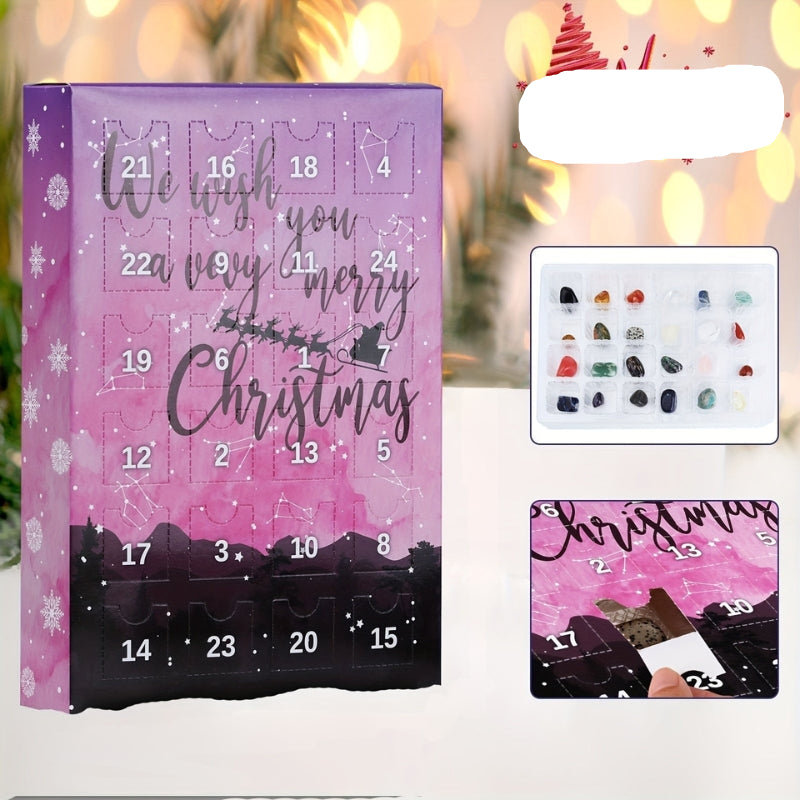 GemGlow – Adventskalender met Natuurlijke Stenen voor Kerst Aftelcadeau