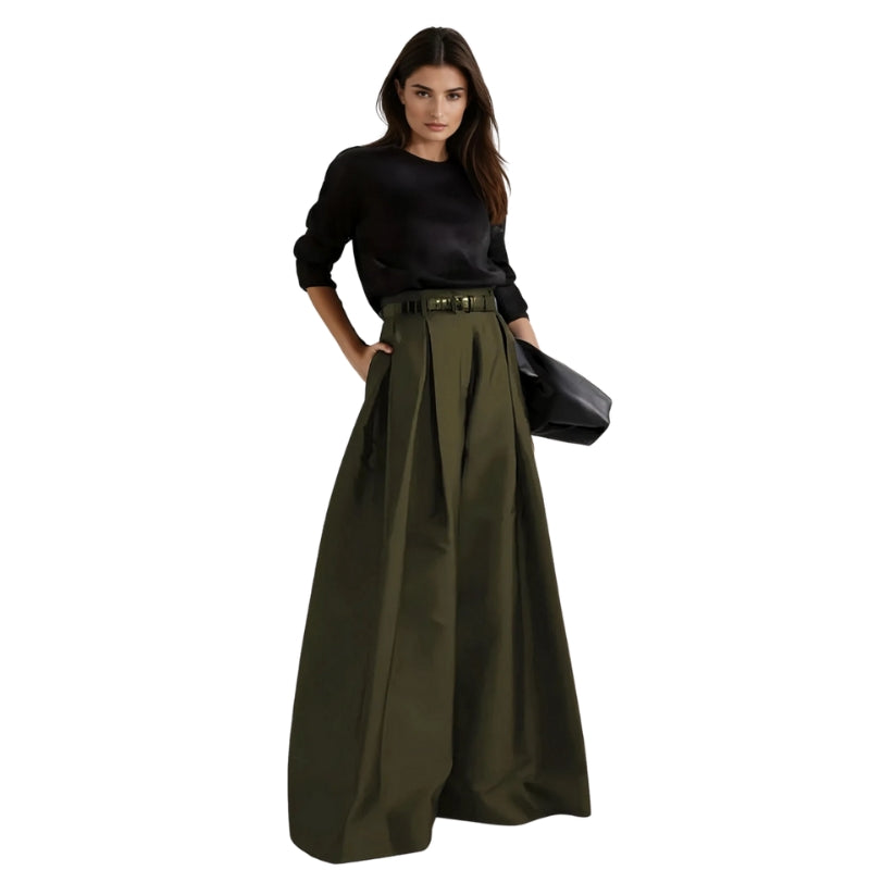 Lila – High waist maxi broekrok met A-lijn pasvorm