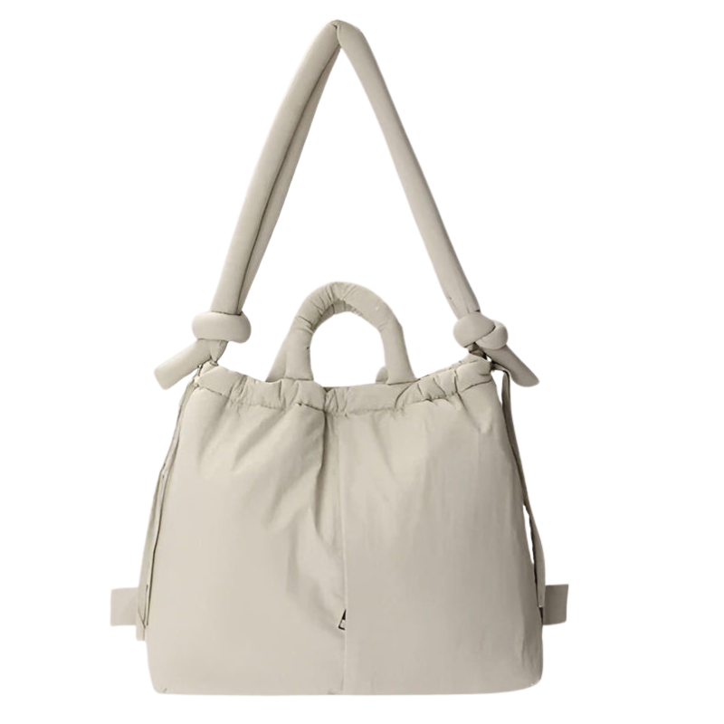 Aurora – Puffer Handtas met Gewatteerd Nylon en Grote Inhoud