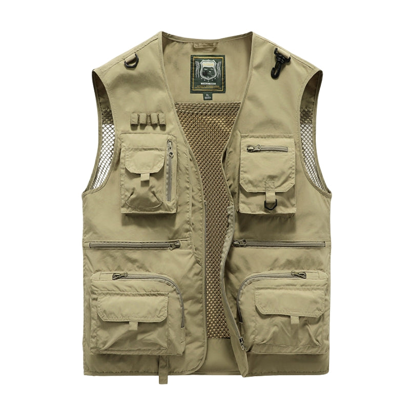 Toby – Lichtgewicht Outdoor Vest met Meerdere Zakjes en Ritsluiting