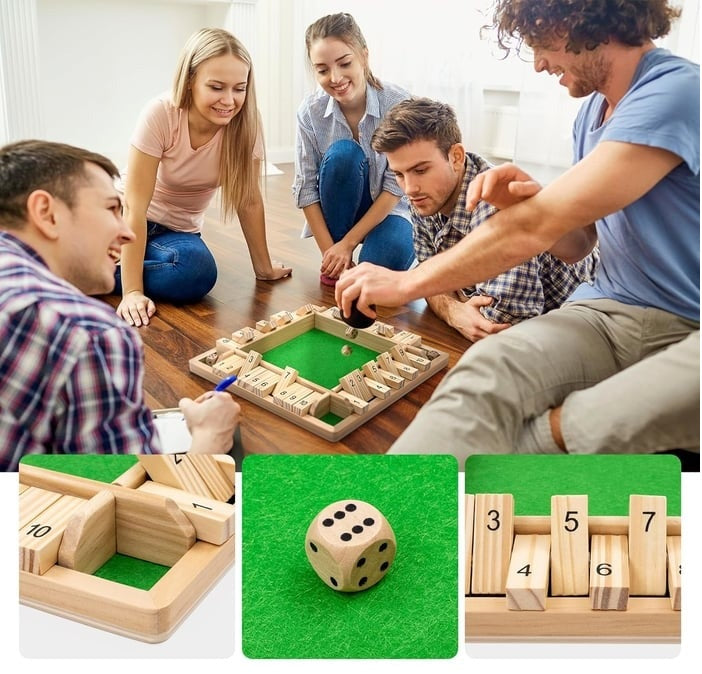 CloseBox - Strategiespel met houten dobbelstenen voor plezier en leren