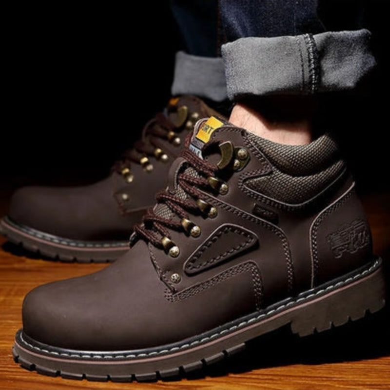 Philip - Laarzen met Antislip Zool Ronde Neus en Vetersluiting