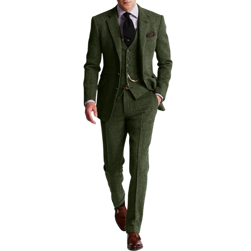 James – 3 delig Slim Fit Pak met Lange Mouw en Wijde Pijp
