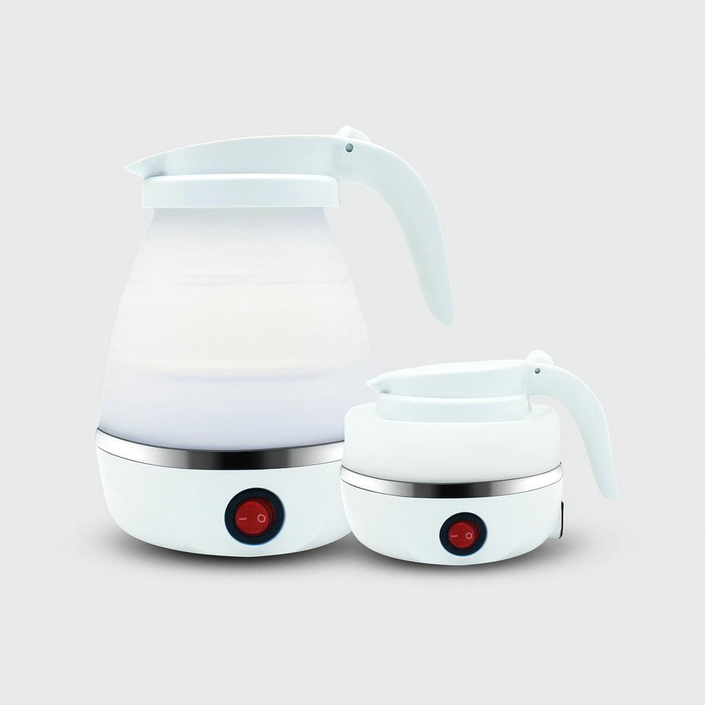 QuickBrew – Mini Elektrische Waterkoker met Draagbaar en Opvouwbaar Ontwerp