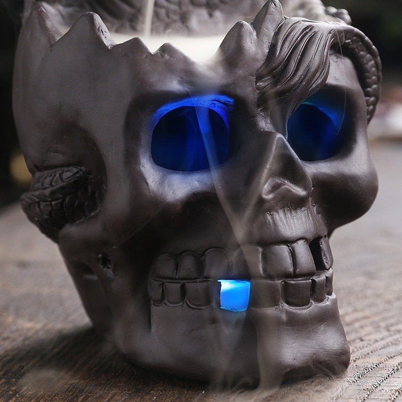 MystiSkull – Decoratieve Schedel Wierookbrander met Mysterieus Rookeffect