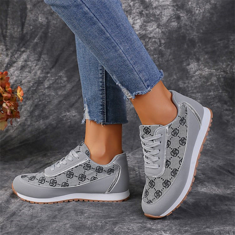 Alia - Vrouwelijke en comfortabele platte schoenen met bloementouches