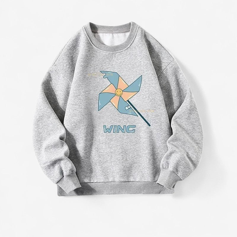 Archer - Lange Mouw Trui met Ronde Hals en Geribbelde Details