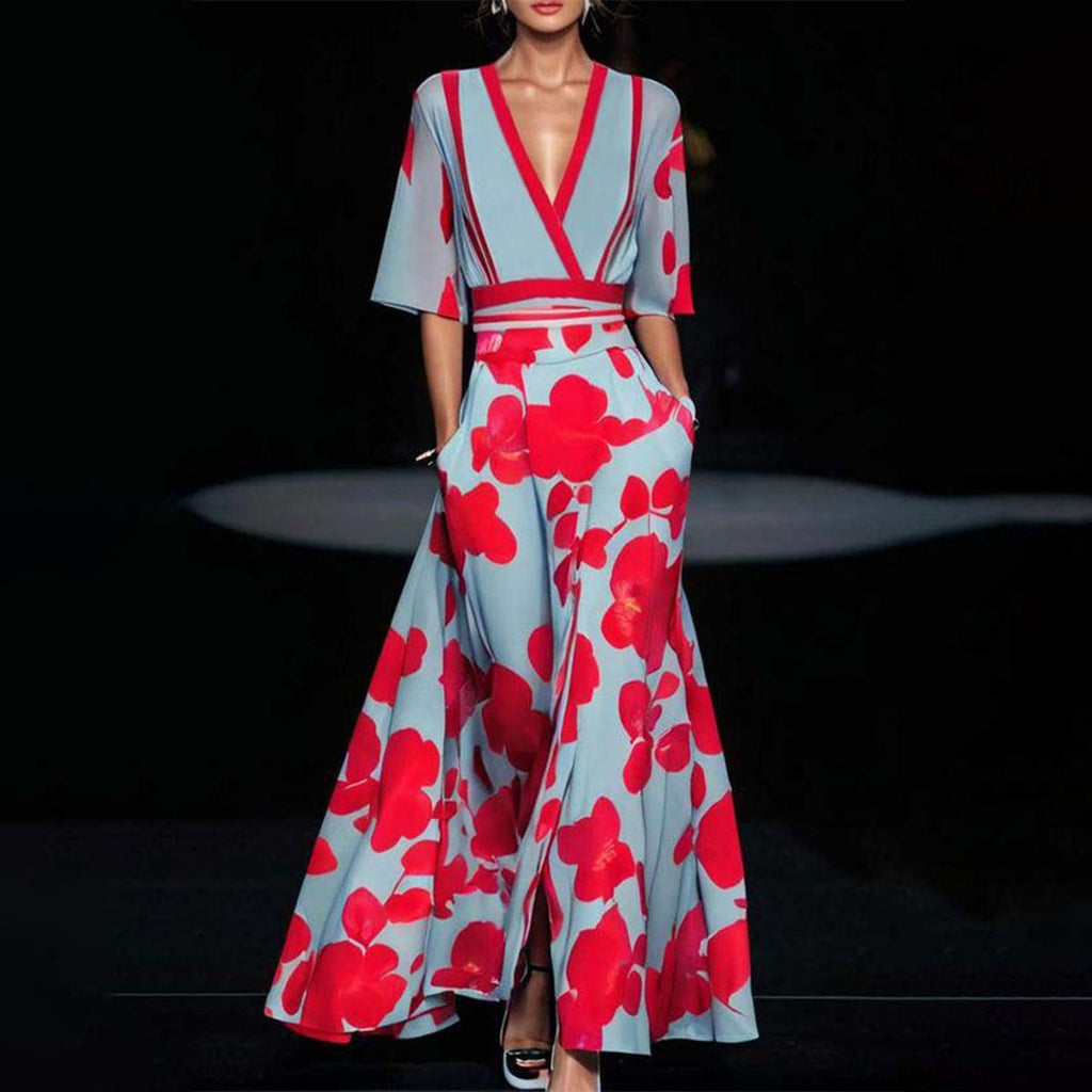 Mila - Maxi-Jurk Met Korte Mouwen - Casual En Stijlvol