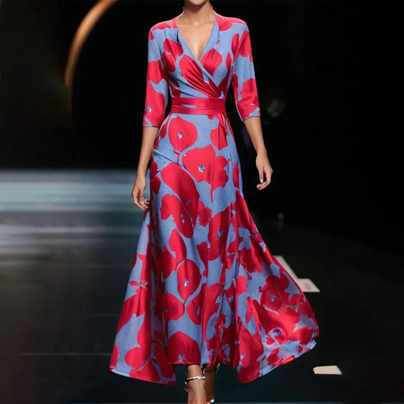 Mila - Maxi-Jurk Met Korte Mouwen - Casual En Stijlvol