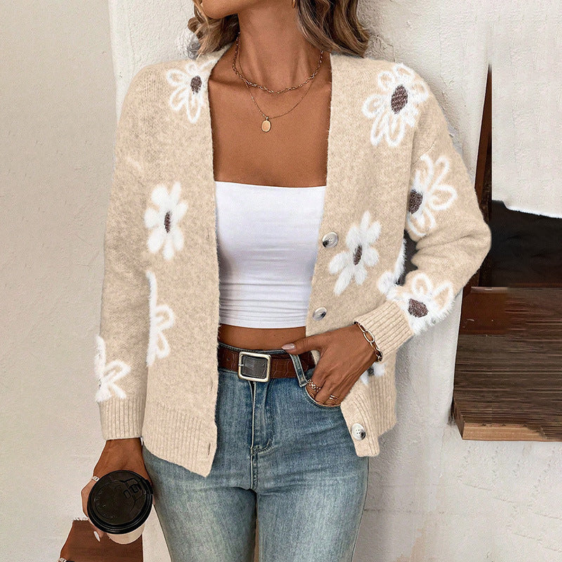 Lily - Charmant vest met bloemenprint en knoopsluiting