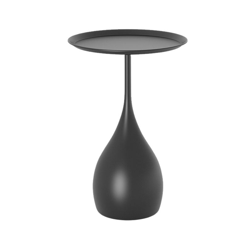 MetalHaven – Ronde Metalen Bijzettafel met Modern Middeleeuws Onderstel