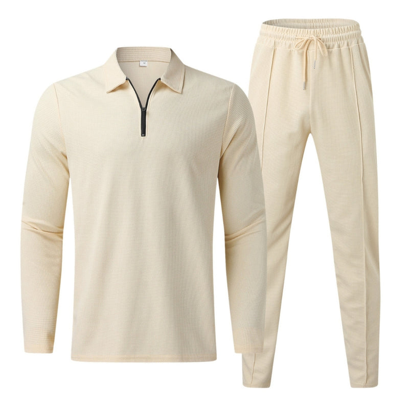 Zayden - Modern trainingspak met ritstop en elastische taillebroek
