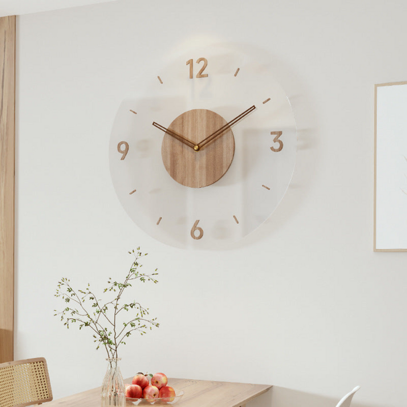 ScandiTime - Stille wandklok met strakke lijnen en minimalistisch ontwerp
