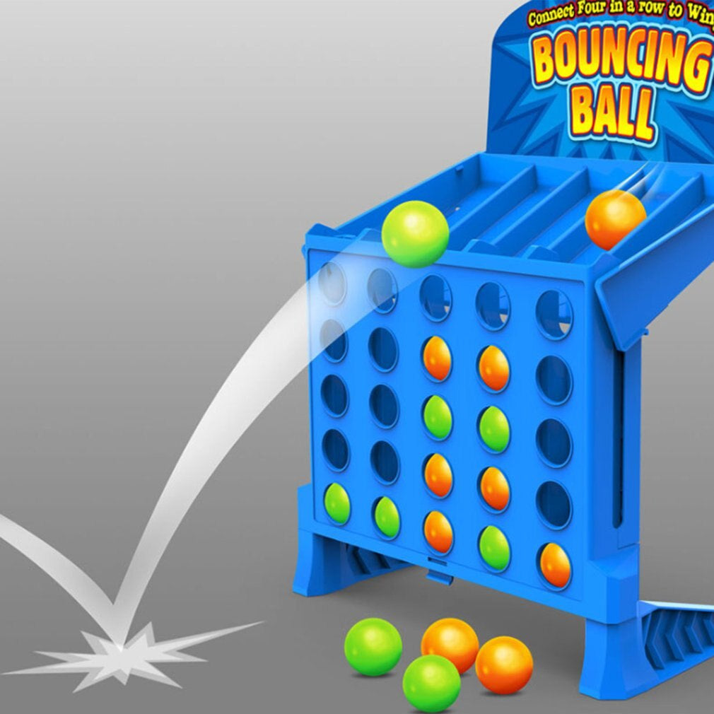 BounceGrid – Bal-stuiterrekspel met rechtopstaande sleuven en lanceerbasis