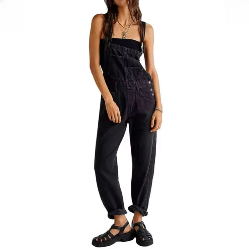 Diana - Classic Jumpsuit met Veilige Zakken en Verstelbare Bandjes