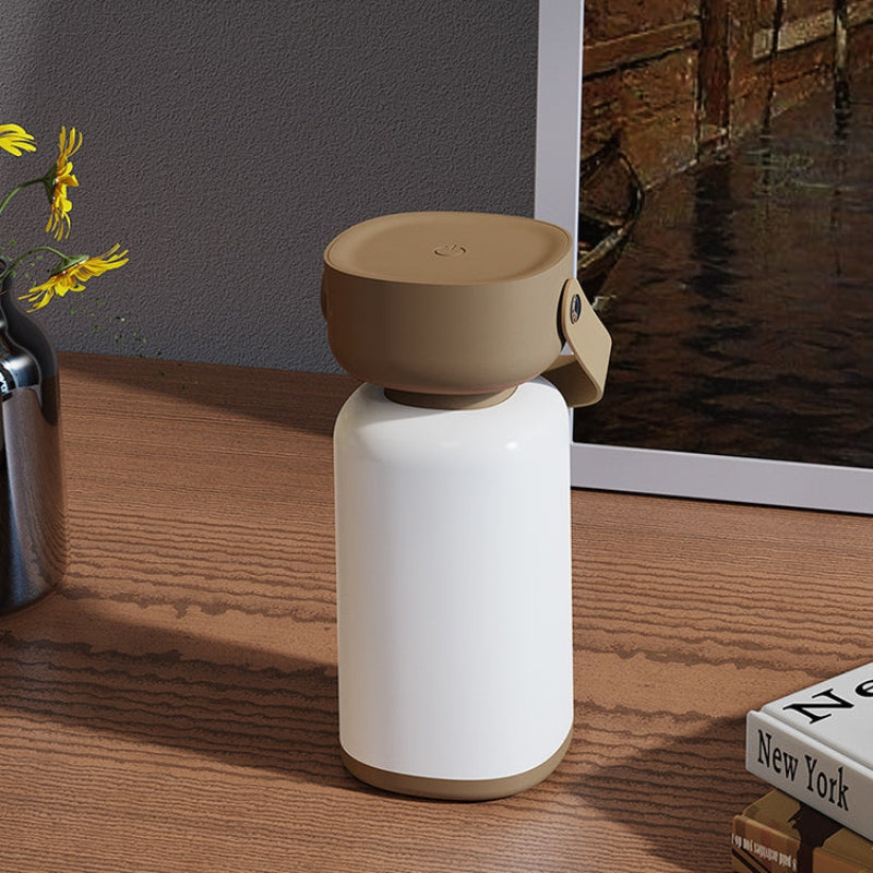 GlowPort – Waterdichte Draagbare LED Tafellamp met Cilindrisch Design