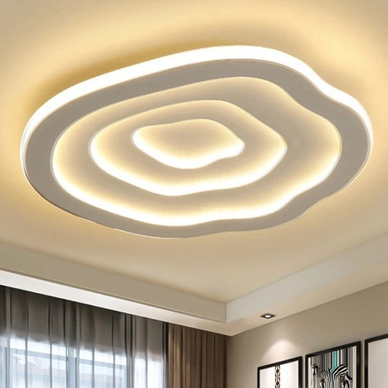 WaveGlow – Moderne Plafondlamp met Golfpatroon en Geïntegreerde LED
