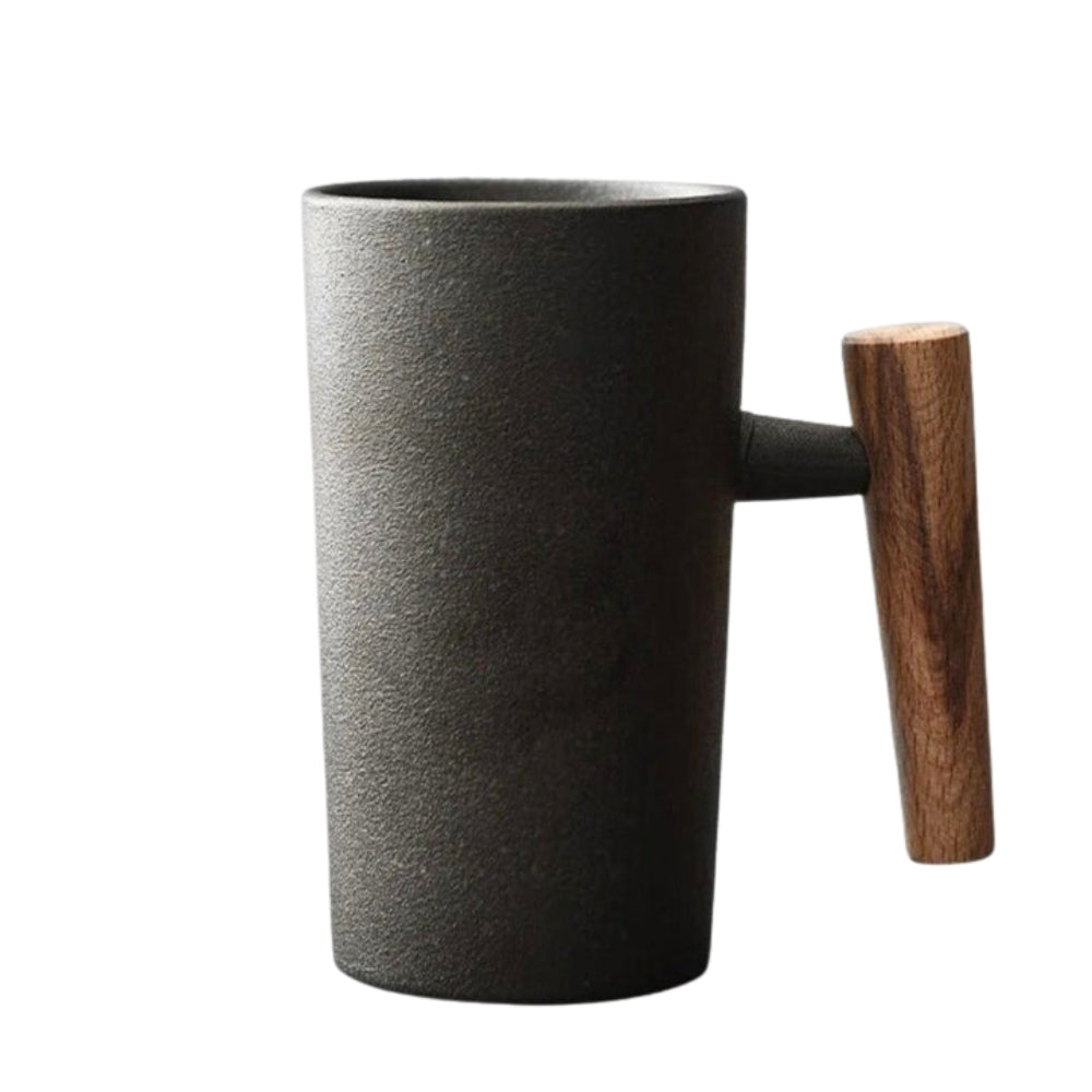 NordicSip – Minimalistische keramische mok met gebogen handvat en Scandinavisch geïnspireerd design