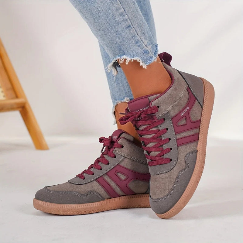 Leony – Sneakers met Zachte Zool en Vetersluiting