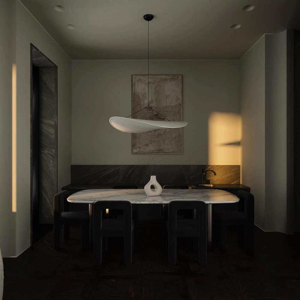 LumiNest – Handgemaakte Japanse Boho Plafondlamp in Zacht Ivoor