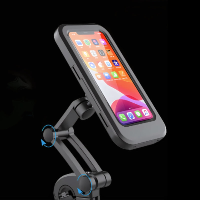 GearHold - Waterdichte GPS-telefoonhouder met 360° zicht en veilige stuurbevestiging