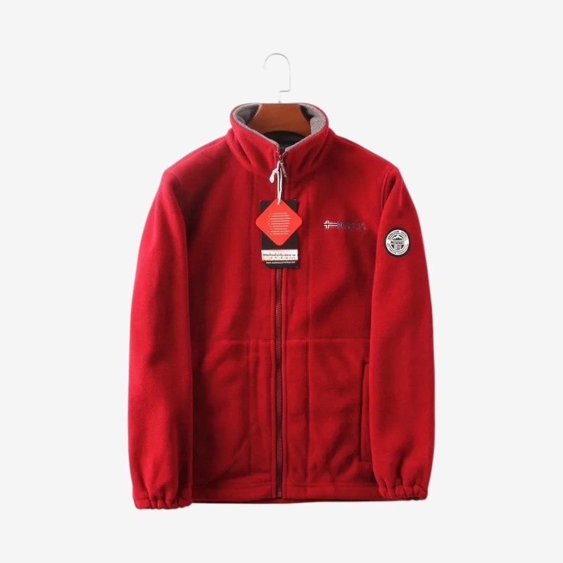 Anthony - Lange Mouw Jack met Staande Kraag en Rits Sluiting