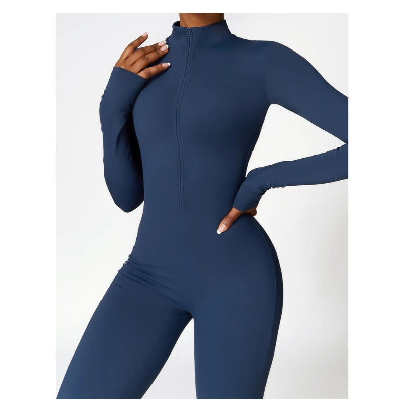 Zoey – Chique jumpsuit met lange mouwen en ritssluiting