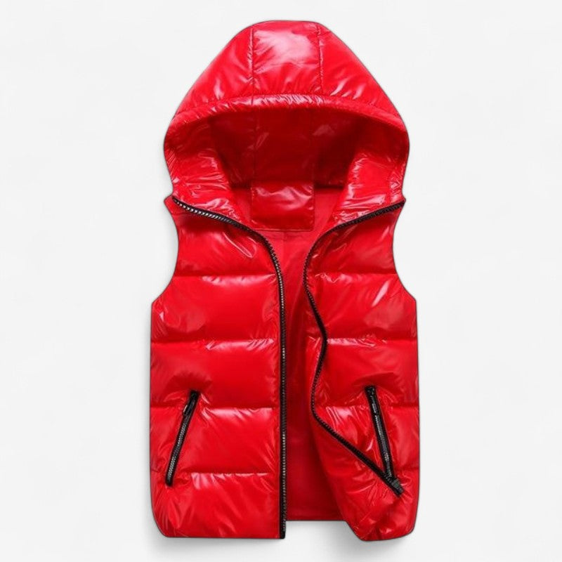 Morgan – Gewatteerd Vest met Capuchon en Voorsluiting met Rits