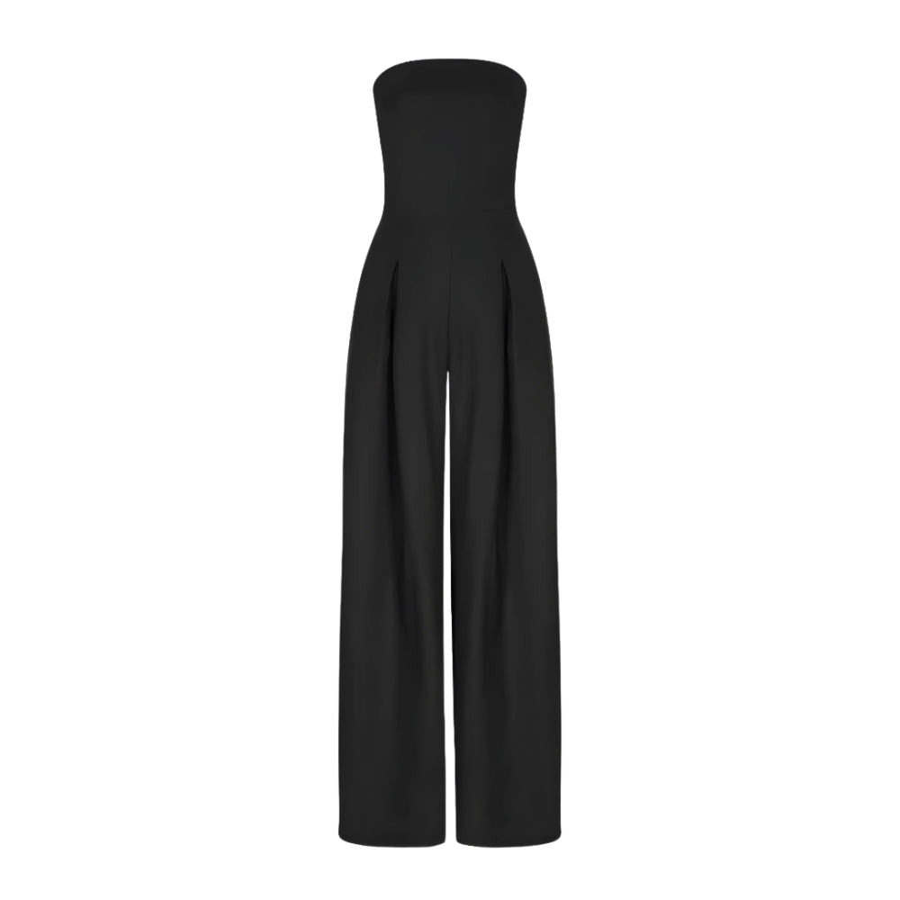 Claire - Wijde Jumpsuit Zonder Mouwen met Zijzakken