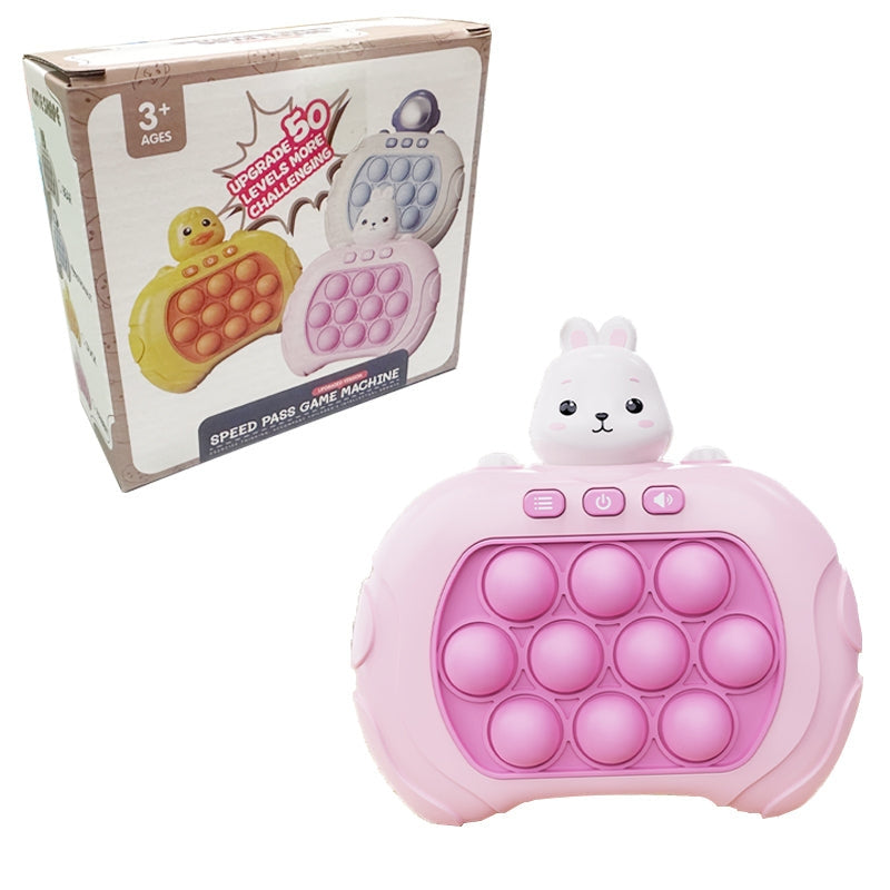 PopSpark – Draagbare bubbelspelconsole met oplichtende knoppen en pop-it-indeling